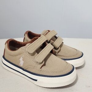 POLO - Toddler Tan Canvas Sneakers